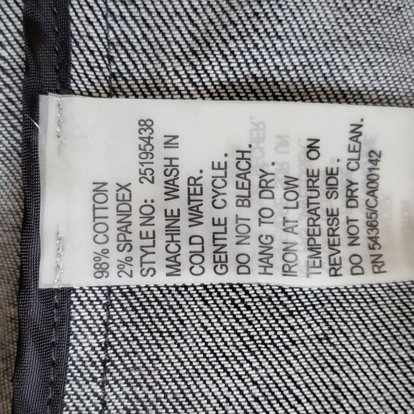 Bianca Nygard black stretch denim Jacket 12 NWOT - Picture 6 of 11